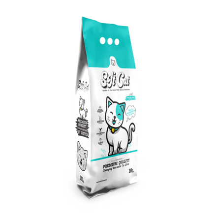 SOFT CAT Комкующийся наполнитель с ароматом марсельского мыла, 10л – интернет-магазин Ле’Муррр