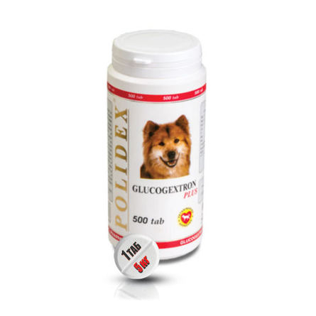 Polidex Glucogextron plus Кормовая добавка для собак для восстановления хрящевой ткани, 500 таблеток – интернет-магазин Ле’Муррр